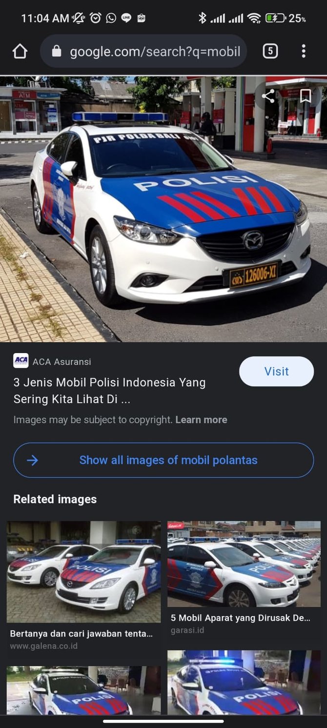 contoh mobil patroli polantas lama striping merah