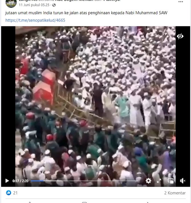 hoaks ini video muslim india turun ke jalan protes penistaan nabi muhammad