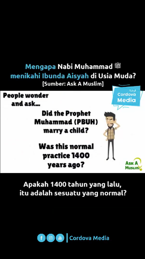 jawaban cerdas mengapa nabi muhammad saw menikahi aisyah di usia muda