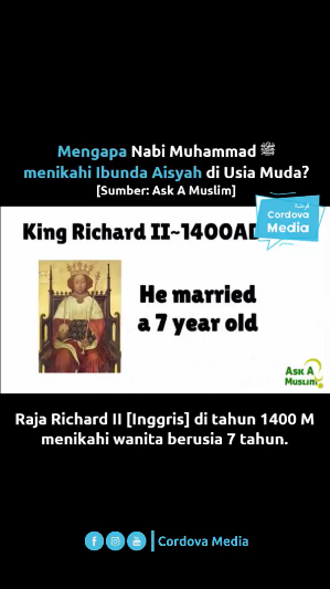 jawaban cerdas mengapa nabi muhammad saw menikahi aisyah di usia muda