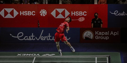 Aksi Ginting Kalahkan Tommy Sugiarto di Indonesia Open 2022