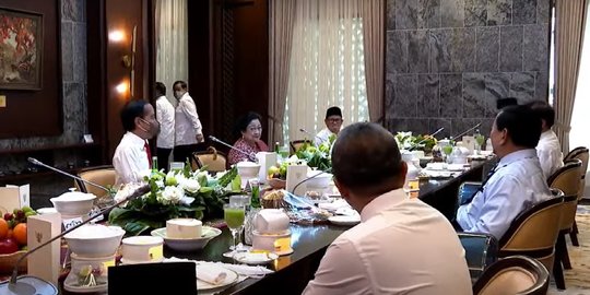 Reshuffle Kabinet: Sebelum Pelantikan, Jokowi Kumpul Bareng Ketum Parpol Koalisi