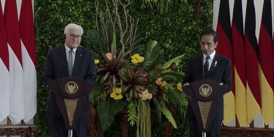Bertemu Presiden Federal Jerman, Jokowi Bahas Ekonomi dan Situasi Dunia