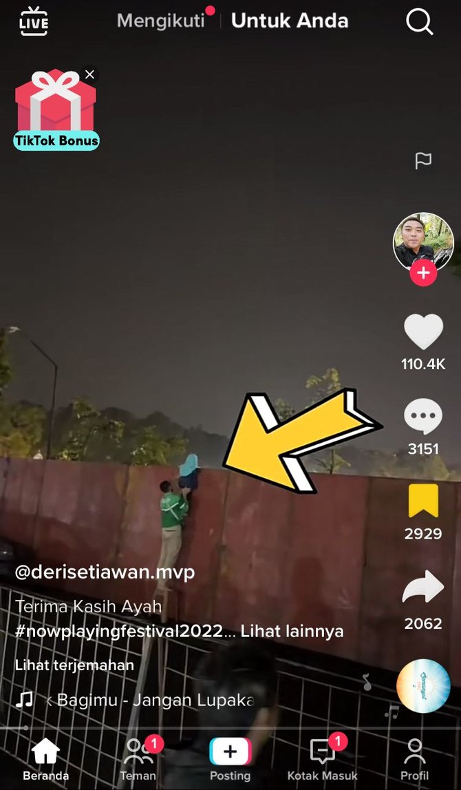 perjuangan ayah angkat anak nonton konser