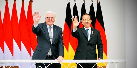 Keakraban Jokowi dan Presiden Jerman saat Bertemu di Istana Bogor