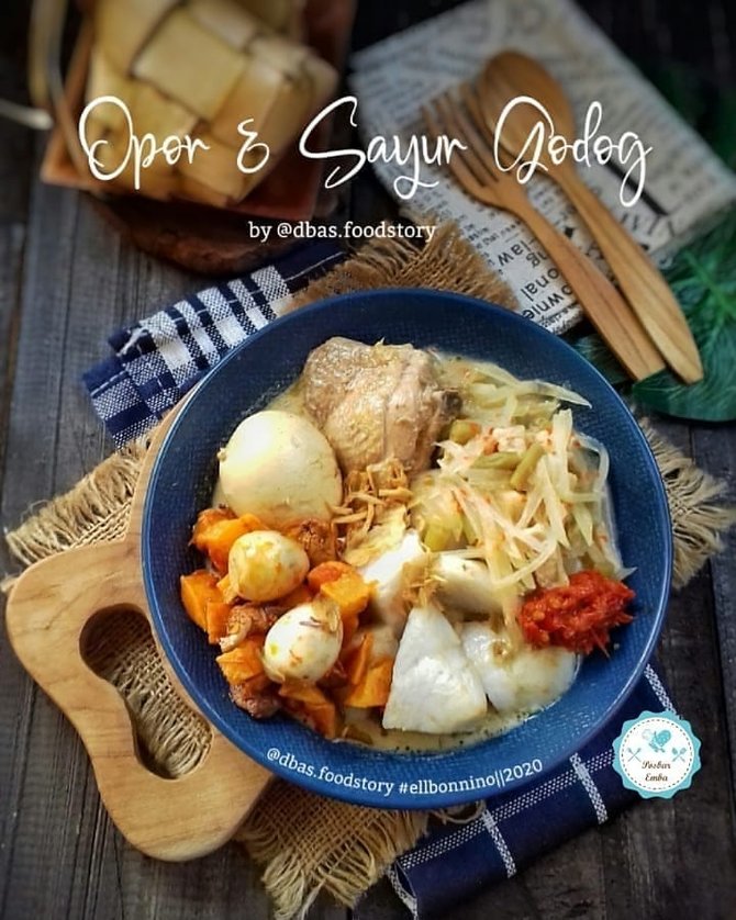 opor ayam putih amp sayur godhog
