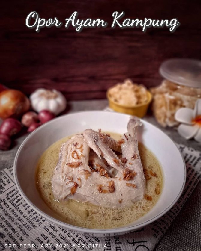 opor ayam putih kampung