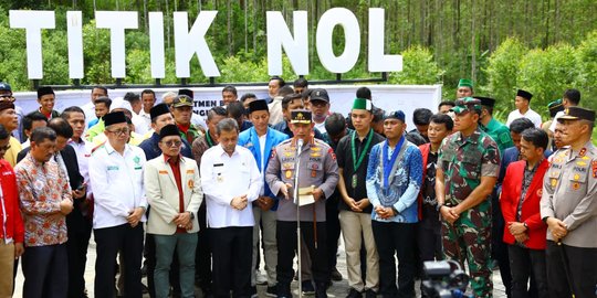 Kapolri Saksikan Pembuatan Komitmen Para Nakes & Buruh Kawal IKN, Ini Isinya