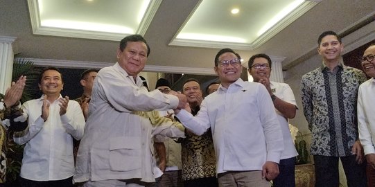 Senyum Lebar Cak Imin Sepakat Kerja Sama dengan Prabowo di Pemilu 2024