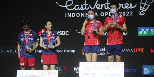 Kalahkan Jepang, Ganda Campuran China Juara Indonesia Open 2022