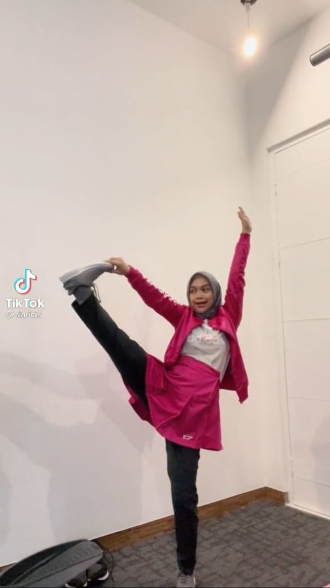 ricis olahraga saat hamil besar