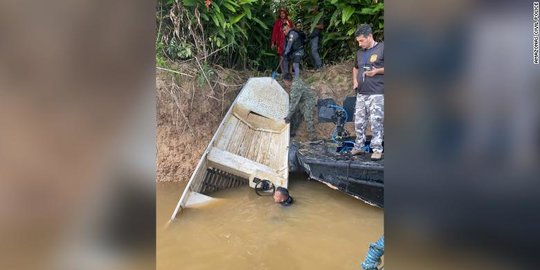 Polisi Brasil Temukan Perahu Jurnalis Inggris yang Dibunuh di Amazon