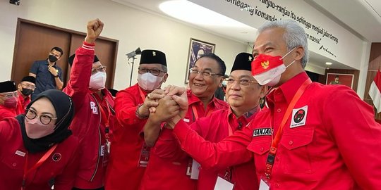 Ganjar-Pacul Jabat Tangan, Hasto Singgung Pencalonan Ahok di 2017