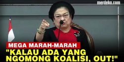 VIDEO: Teriak Marah-Marah, Megawati Ancam Pecat Kader PDIP yang Berani Bilang Koalisi