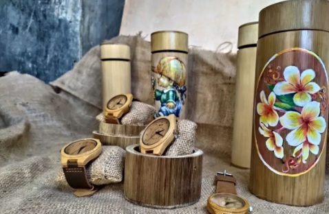produk kreatif bambu karya warga bandung