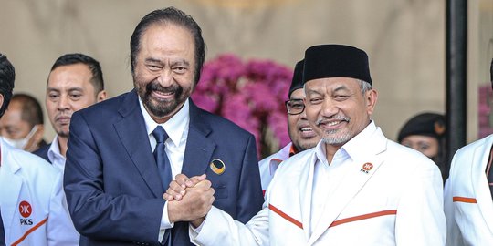 Senyum Surya Paloh dan Ahmad Syaikhu Sepakati Persiapan Kerja Sama di Pilpres 2024