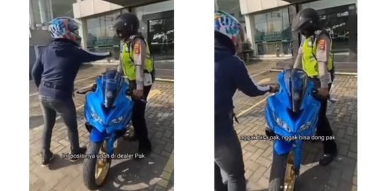 Ini Fakta Sesungguhnya Pemotor Ditilang di Depan Dealer, Ternyata Bukan Motor Baru