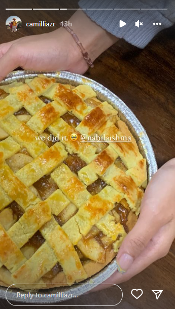 bikin kue pie apel bagini momen nabila isma dan zara rayakan ulang tahun eril