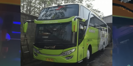 Potret Bus Kalingga Jaya Sleeper Bak Hotel Berjalan Begitu Mewah dan Nyaman