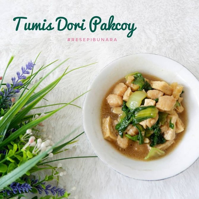 ikan dori tumis pokcoy