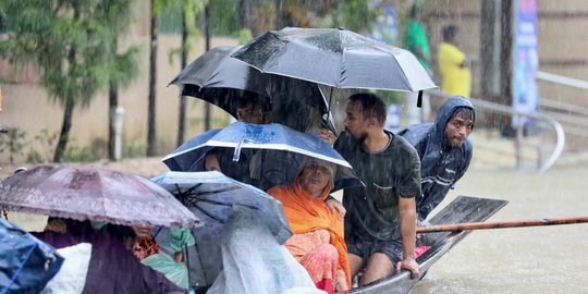 Dihantam Banjir, Ribuan Rumah Warga di Muara Enim Terendam dan Jembatan Putus