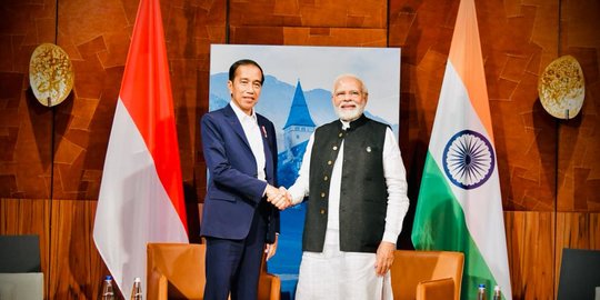 Di sela KTT G7 Jerman, Jokowi & PM India Bahas Penguatan Kerja Sama Pangan