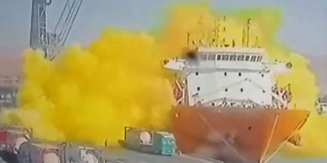 Gas Kuning Beracun Meledak di Pelabuhan Yordania, 13 Orang Tewas dan 250 Luka