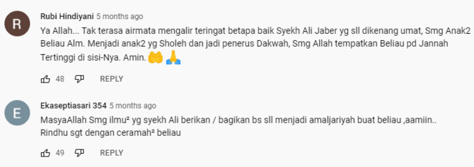 momen haru al hasan ali jaber ziarah ke makam sang ayah