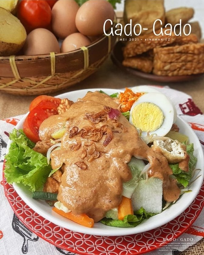makanan berbumbu kacang