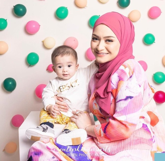 potret terbaru nathalie holscher dan baby adzam anak bungsu sule makin menggemaskan