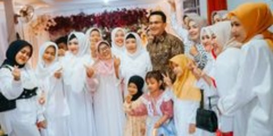 6 Momen Sahrul Gunawan Datang ke Acara Kondangan, Langsung Dikerumuni Ibu-ibu