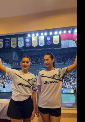 meski kalah tanding badminton potret gaya raisa dan anya geraldine ini tetap curi perhatian