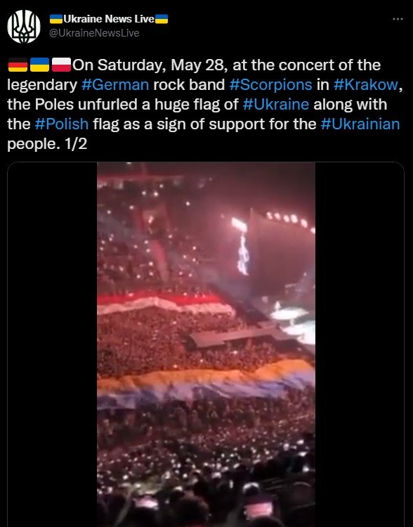 cek fakta hoaks bendera indonesia berkibar di konser scorpions