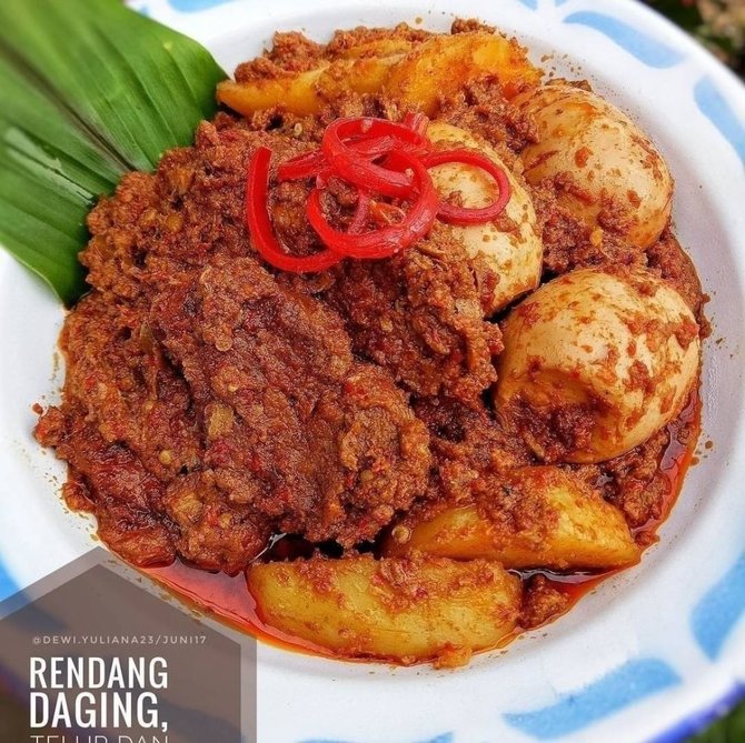 rendang daging sapi telur amp kentang