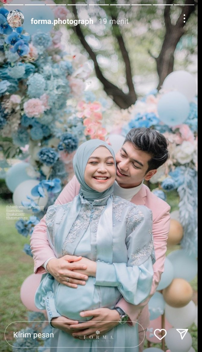 potret gender reveal ria ricis istri teuku ryan