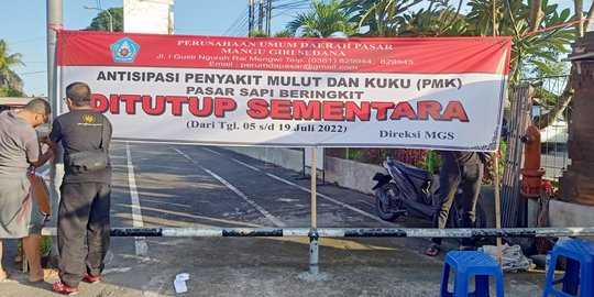 Pasar Hewan Beringkit di Badung Ditutup akibat PMK, Kerugian Miliaran Rupiah