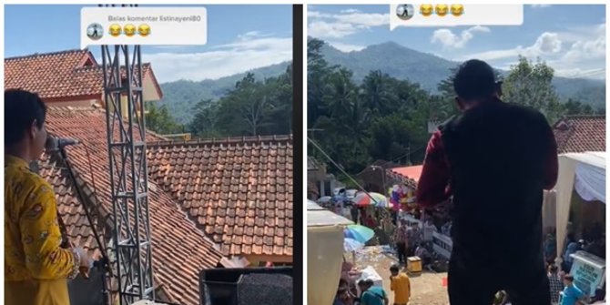 Viral Acara Nikahan Panggungnya Bak di Atas Genteng, Ini Penampakannya