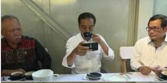 CEK FAKTA: Hoaks Narasi Foto Presiden Jokowi Narsis