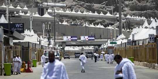 Suasana Perkemahan Jemaah Haji di Mina