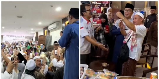 Keseruan Ridwan Kamil di Tanah Suci, Bertemu Jemaah hingga Makan Bakso Bareng