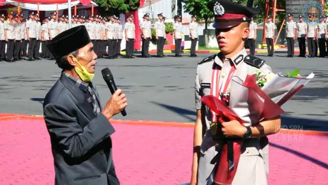 viral anak sopir angkot dilantik jadi polisi pidato sang ayah bikin haru