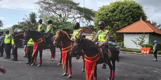 Ini Keahlian Pasukan Kuda Dalam Pengamanan KTT G20 di Bali