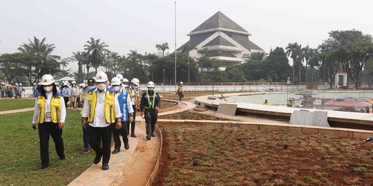 Menteri PUPR Tinjau Proyek Revitalisasi TMII