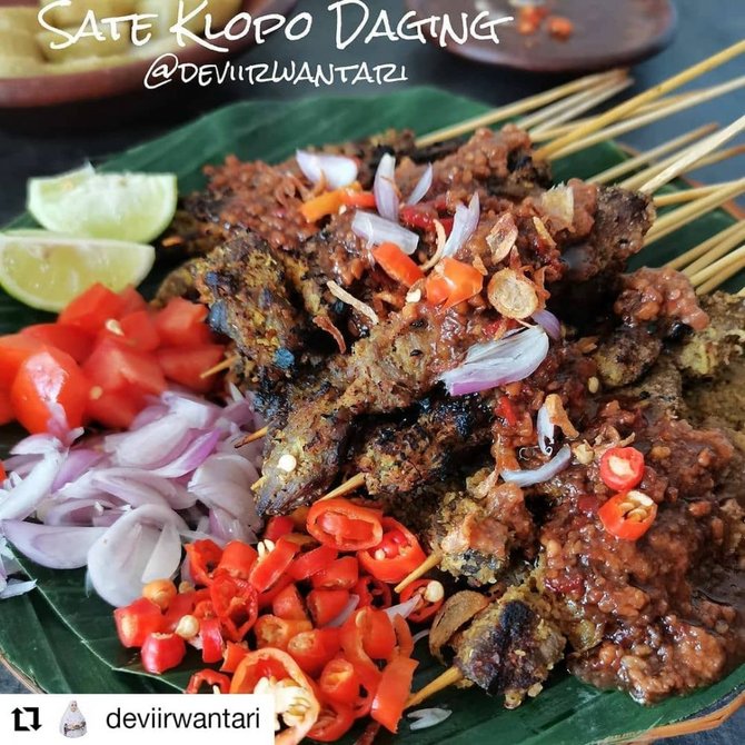 sate sapi bakar dan goreng