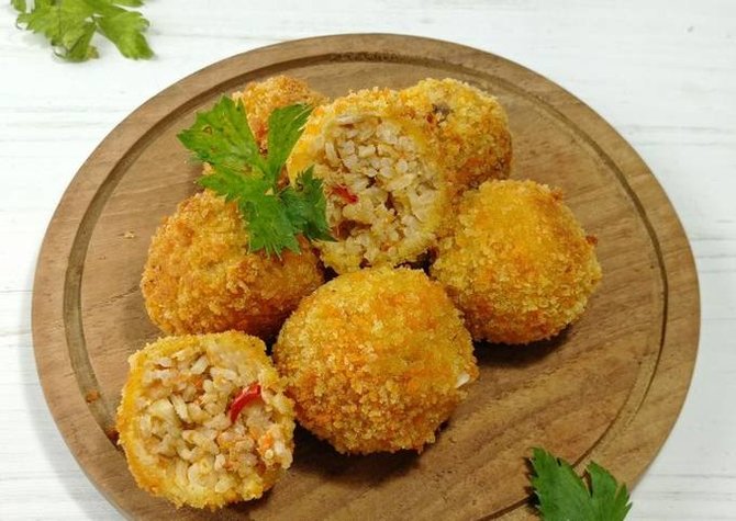 resep arancini berbagai bahan rice ball ala italia yang gurih dan lezat