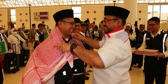 Menteri Agama Lepas Kepulangan Jemaah dari Bandara Jeddah ke Tanah Air