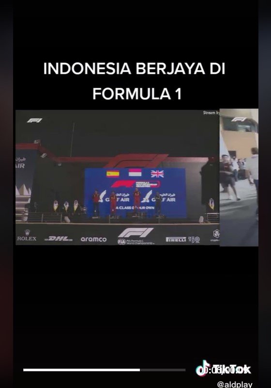 cek fakta hoaks video pembalap indonesia juara f1