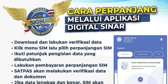 Simak Cara Perpanjang Sim Secara Online Melalui Aplikasi Sinar 9727