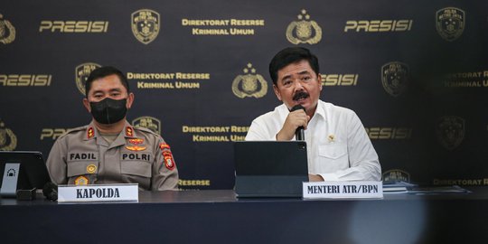 Menteri ATR/BPN dan Kapolda Metro Jaya Ungkap Kasus Mafia Tanah