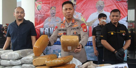 Polres Tangerang Selatan Gagalkan Peredaran 39 Kg Ganja